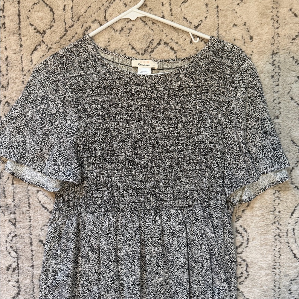 URBAN Romantics Black and White Patterned Blouse